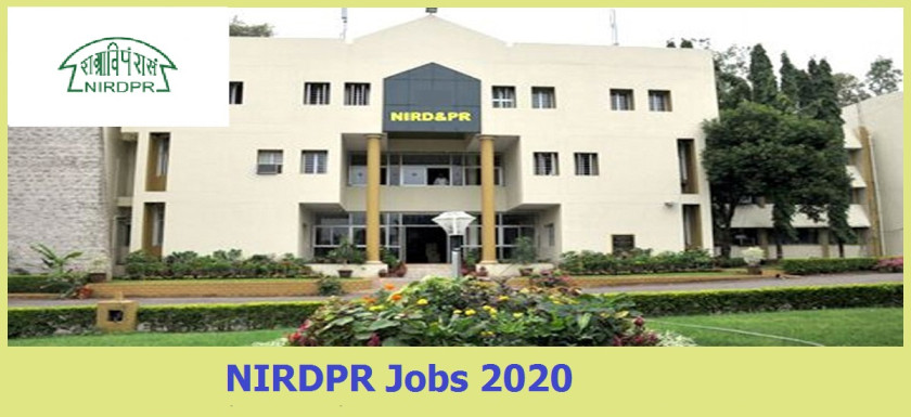 NIRDPR Jobs 2020 Hyderabad