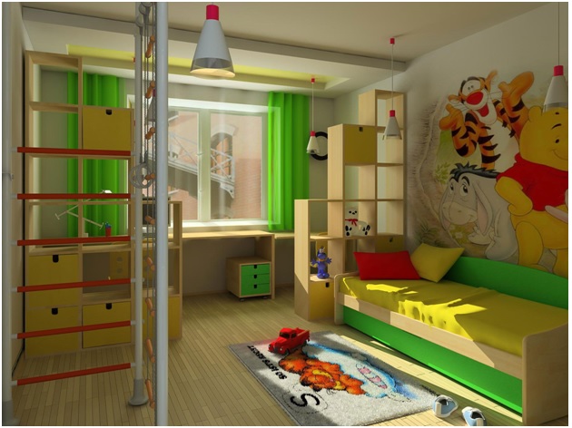 Airy-and-Bright-Boy’s-Loft-Bedroom Children’s Bedroom: Modern And Stylish Teen Boys’ Room Designs