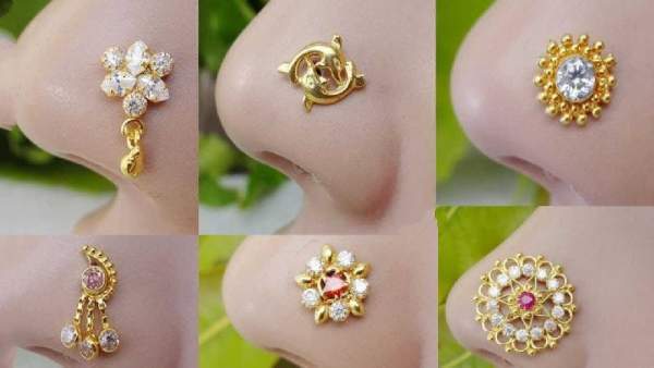 Diamond nose ring designs